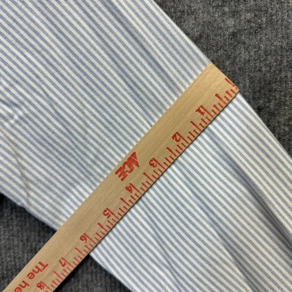 Polo Ralph Lauren Mens Slim Fit Blue White Striped Oxford Button Down Shirt S